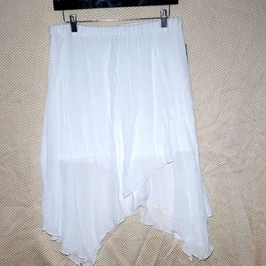 Whimsical White Ballet Style lSkirt, Women's Size Large